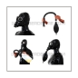 Preview: Deluxe M41-GP5 gasmask-zipperhood-system BUBBLE-M with inhaler-set, tube- and rebreathing-bag-set